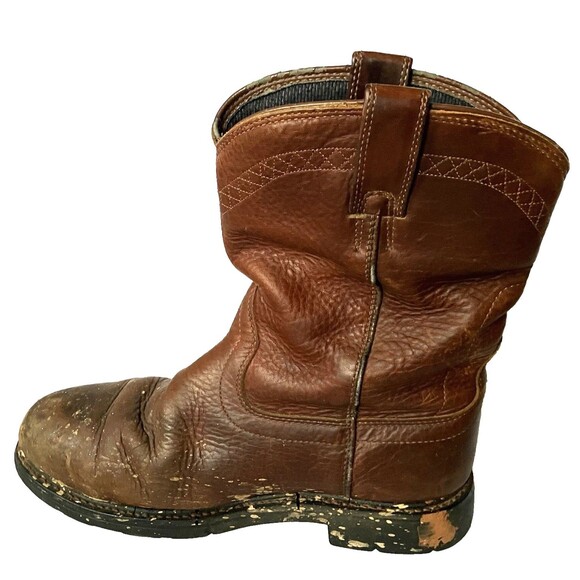 Ariat WorkHog Boots Steel Toe Waterproof Leather Oil Resistant 11 EE 36588 Brown main image 4